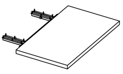 Option allonge 55cm pour table Roméo   