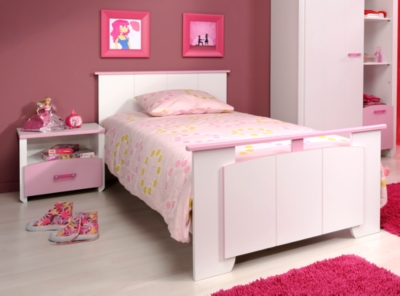Lit 90 x 190 cm et chevet Candic...