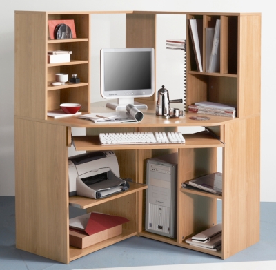 Bureau et surmeuble d'angle Capr...