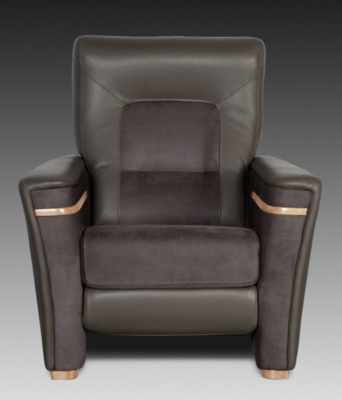 Fauteuil fixe bi-matière, haut dossier  Cara...