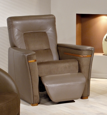 Fauteuil de relaxation manuel Caravelle  cuir...