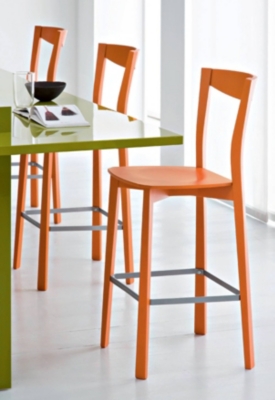 Chaise de bar laqu&eacute;e Chili
