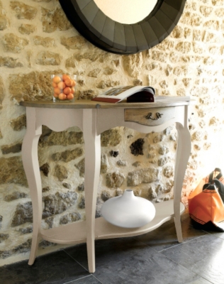 Console demi-lune Coralie   