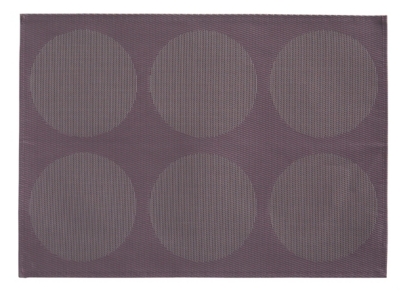 Lot de 2 sets de table Calvi aubergine   