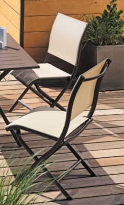 Lot de 2 chaises pliantes Eléga...