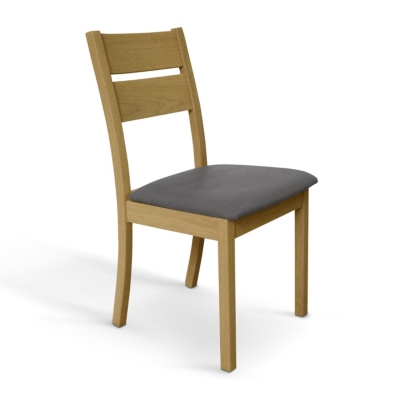 Lot de 2 chaises chêne naturel ...