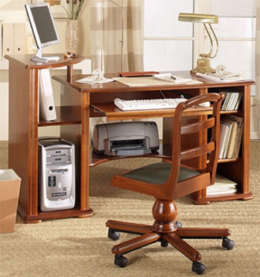 Bureau informatique avec tablette d'angle Flo...