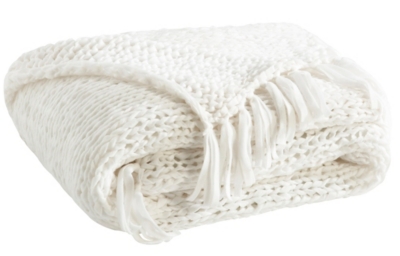 Plaid Galway blanc   