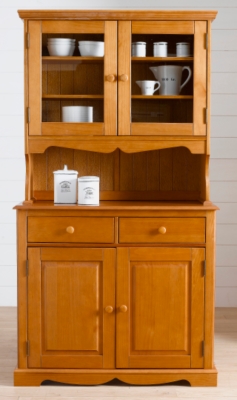 Ensemble buffet vaisselier 2 portes Cott age 