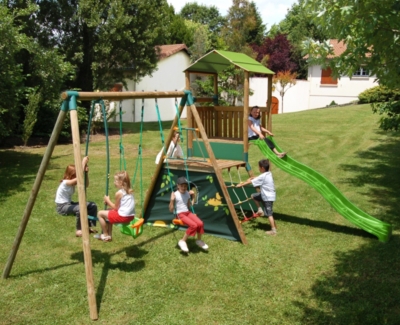 Aire de jeux bois NAT & CHOC Lombarde   