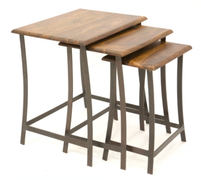 Lot de 3 tables gigognes Indus  ...