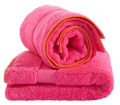 Linge de bain Ibiza fuchsia / rouge   