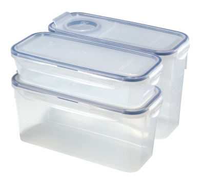 Set optimum : 3 boîtes rectangulaires Lock&a...