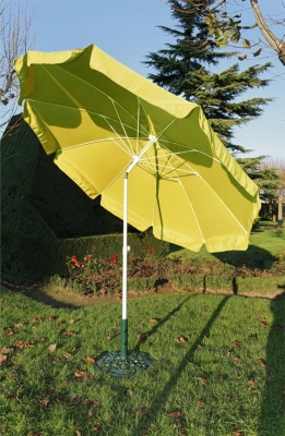 Parasol Alu. Baleines fibre de verre col  ori...