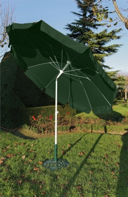 Parasol Alu. Baleines fibre de verre col oris...