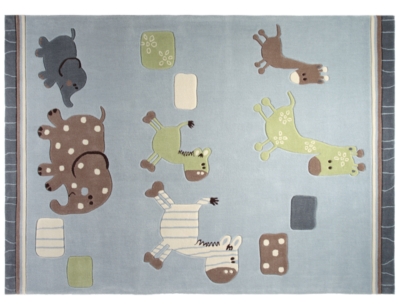 Tapis ESPRIT HOME Safari bleu   