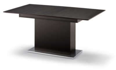 Table pied central avec allonge ...