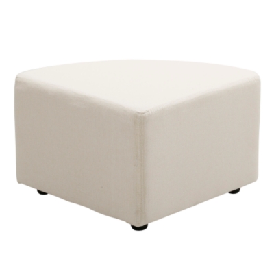 Lot de 2 poufs ¼ de lune Soya   