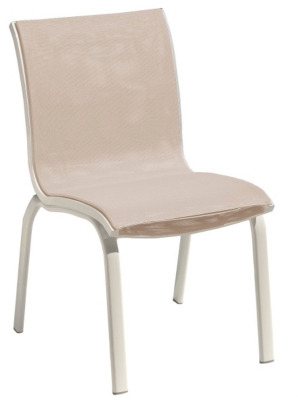 Lot 2 chaises Summer alu/blanc a...