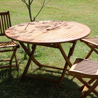 Table ronde Sophie diamètre 120 cm  Eucalypt...