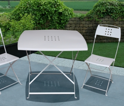 Table carrée Vallauris 90 x 90 cm  acier laq...