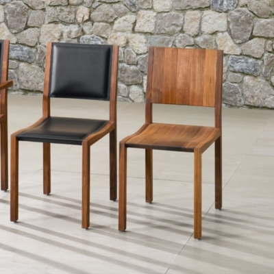 Lot de 2 chaises noyer Tischlein...