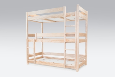 lit superpose x3 en bois