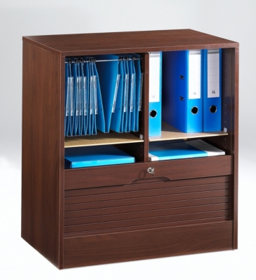 Classeur à rideau double, hauteur 76,4cm 