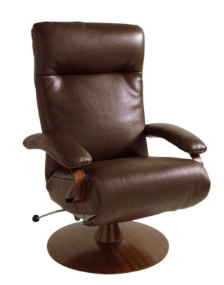 Fauteuil de relaxation manuel Madison, cuir p...