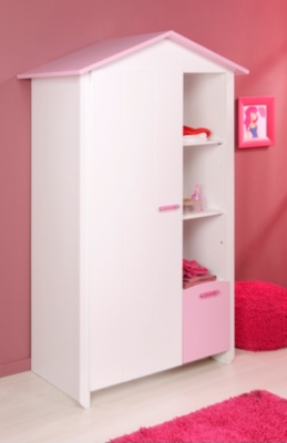 Armoire 1 porte Candice rose 